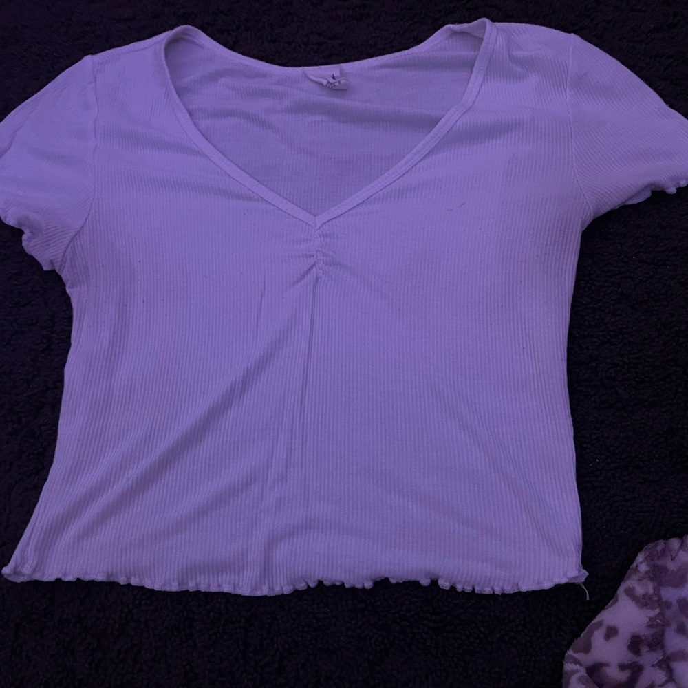 Tillys white crop top